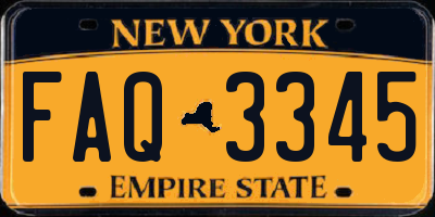 NY license plate FAQ3345