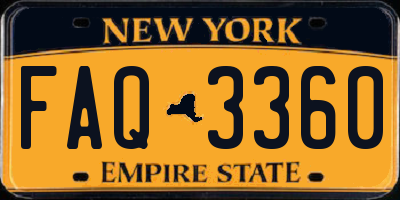 NY license plate FAQ3360