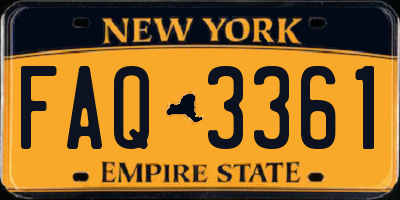 NY license plate FAQ3361