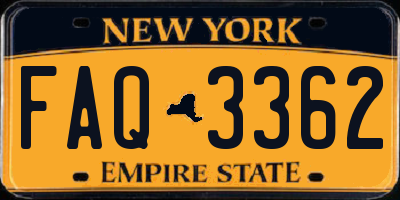 NY license plate FAQ3362