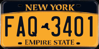 NY license plate FAQ3401