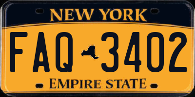 NY license plate FAQ3402