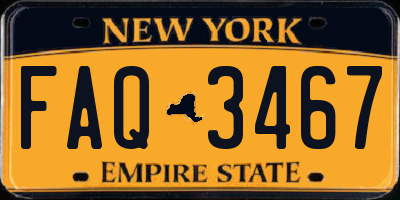 NY license plate FAQ3467