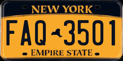 NY license plate FAQ3501