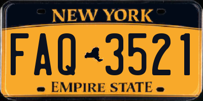 NY license plate FAQ3521