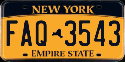 NY license plate FAQ3543