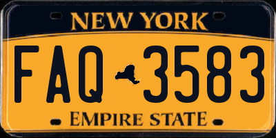 NY license plate FAQ3583