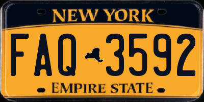 NY license plate FAQ3592