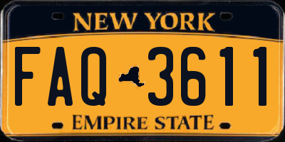 NY license plate FAQ3611