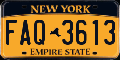 NY license plate FAQ3613