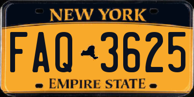 NY license plate FAQ3625