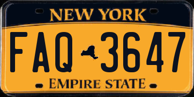 NY license plate FAQ3647