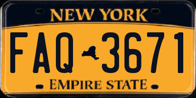 NY license plate FAQ3671