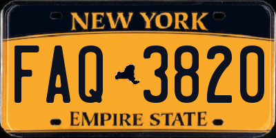 NY license plate FAQ3820