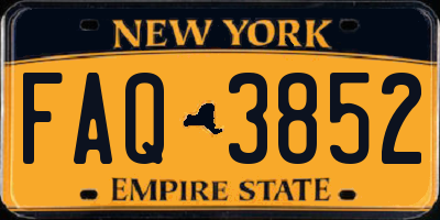 NY license plate FAQ3852