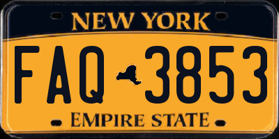 NY license plate FAQ3853