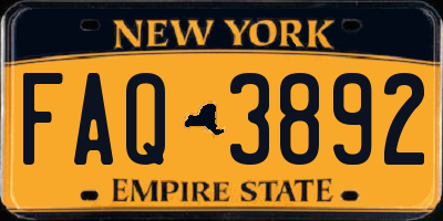 NY license plate FAQ3892