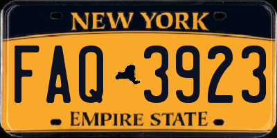 NY license plate FAQ3923