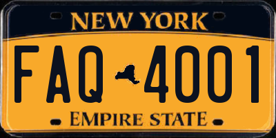 NY license plate FAQ4001