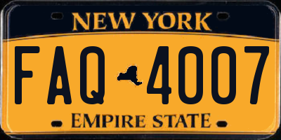 NY license plate FAQ4007