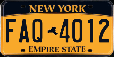 NY license plate FAQ4012