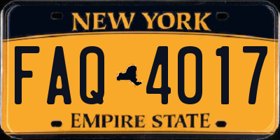 NY license plate FAQ4017