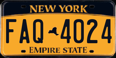 NY license plate FAQ4024