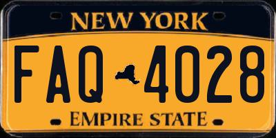 NY license plate FAQ4028