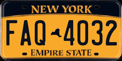 NY license plate FAQ4032