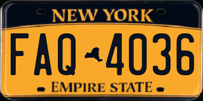 NY license plate FAQ4036