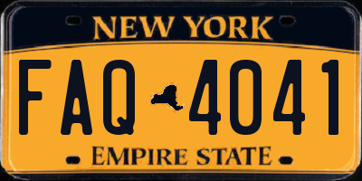 NY license plate FAQ4041