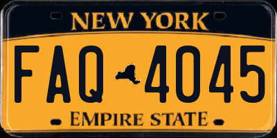 NY license plate FAQ4045