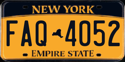NY license plate FAQ4052