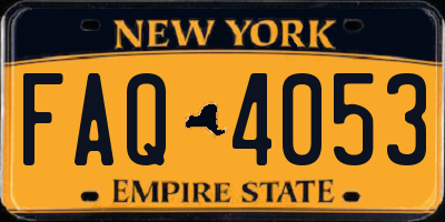 NY license plate FAQ4053