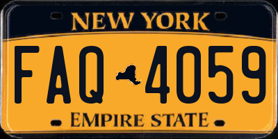 NY license plate FAQ4059