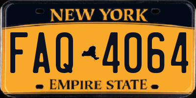 NY license plate FAQ4064