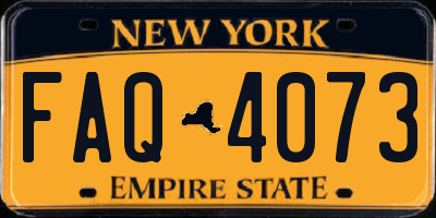 NY license plate FAQ4073