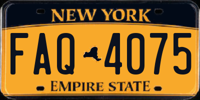 NY license plate FAQ4075