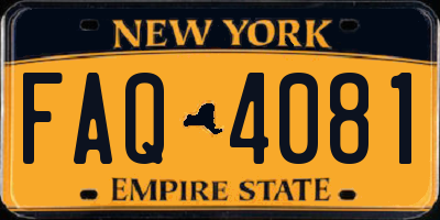 NY license plate FAQ4081