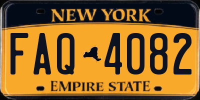 NY license plate FAQ4082