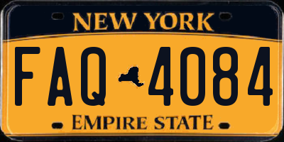 NY license plate FAQ4084