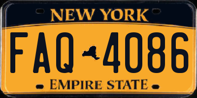 NY license plate FAQ4086