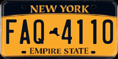 NY license plate FAQ4110