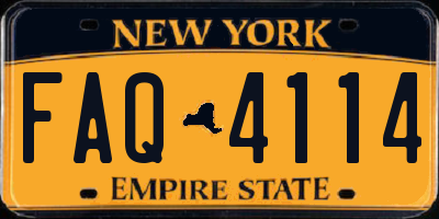 NY license plate FAQ4114