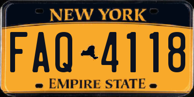 NY license plate FAQ4118