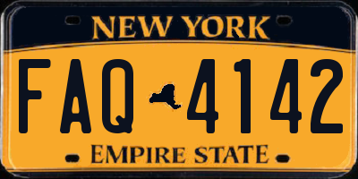 NY license plate FAQ4142