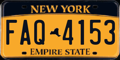 NY license plate FAQ4153