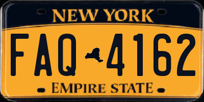 NY license plate FAQ4162