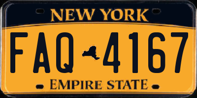 NY license plate FAQ4167