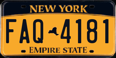 NY license plate FAQ4181